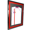 Vivarti DIY 3D Mounted Sports Shirt Display Gloss Black Frame with Colour Mounts