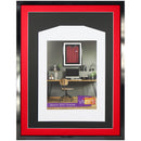 Vivarti DIY 3D Mounted Sports Shirt Display Gloss Black Frame with Colour Mounts-21