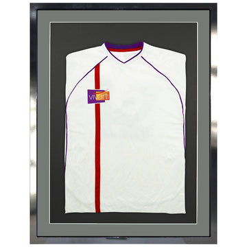 Vivarti DIY 3D Mounted Sports Shirt Display Gloss Black Frame with Colour Mounts - 0