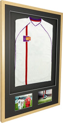 Vivarti DIY Sports Shirt Display 3D + Double Aperture Oak Frame-25