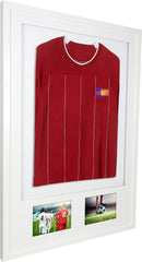 Vivarti DIY Sports Shirt Display 3D + Double Aperture Gloss White Frame-23