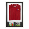 Vivarti DIY Sports Shirt Display 3D + Double Aperture Gloss White Frame