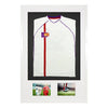 Vivarti DIY Sports Shirt Display 3D + Double Aperture Gloss White Frame