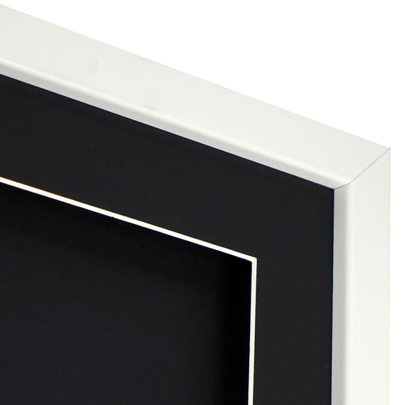 Vivarti DIY Sports Shirt Display 3D + Double Aperture White Frame