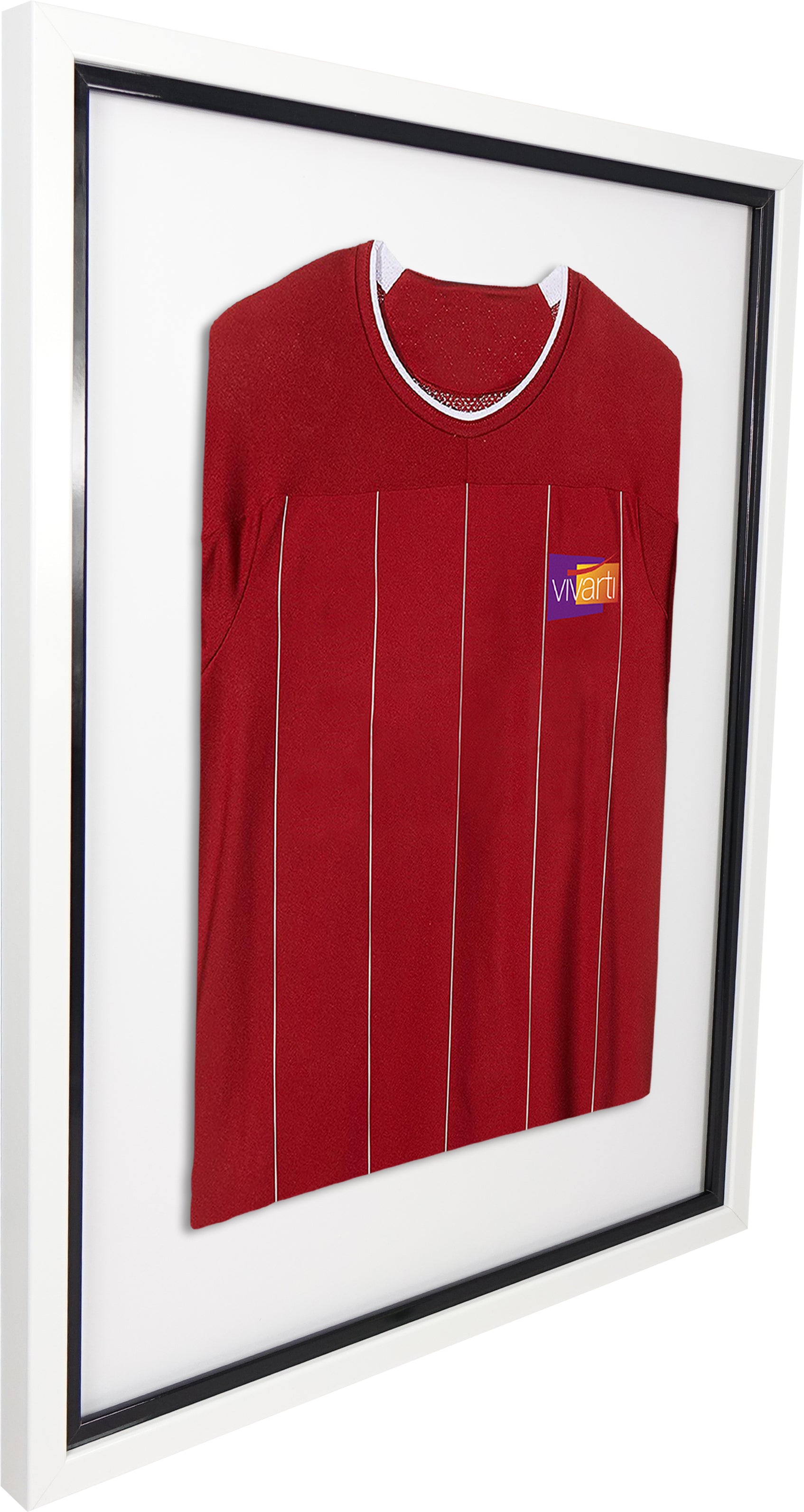 Vivarti DIY Sports Shirt Display Standard Gloss White Frame