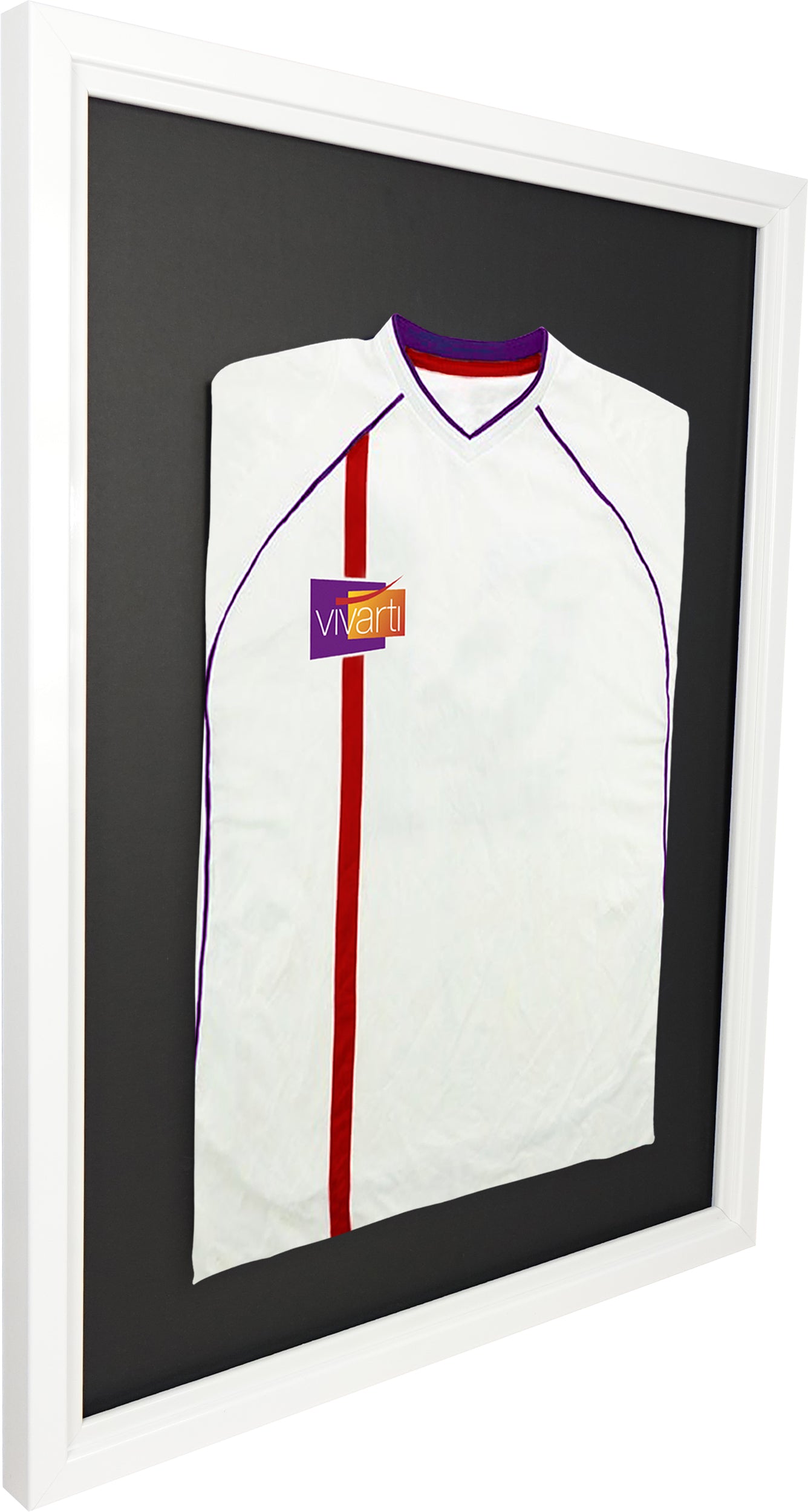 Vivarti DIY Sports Shirt Display Standard Gloss White Frame