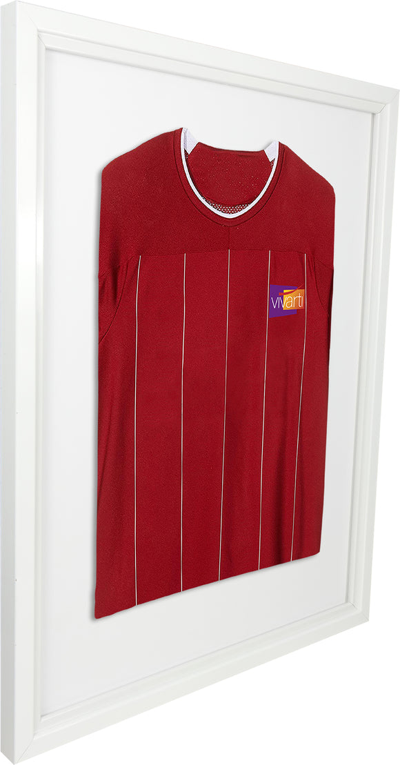 Vivarti DIY Sports Shirt Display Standard Gloss White Frame