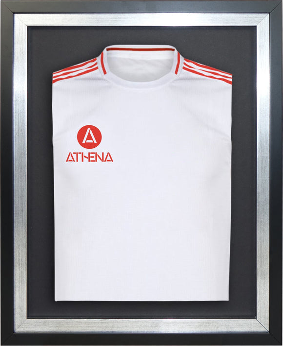 Athena Premium Wood DIY Sports Shirt Display Standard Black Frame