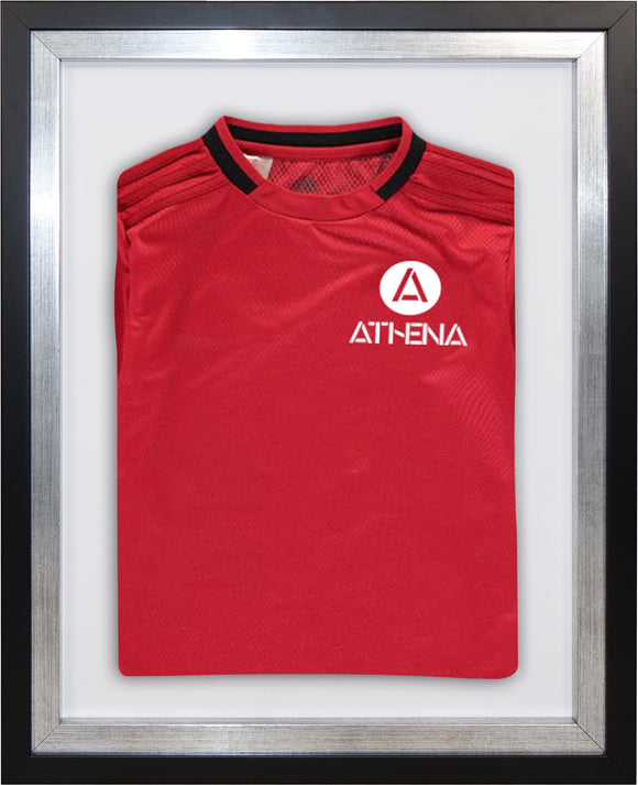 Athena Premium Wood DIY Sports Shirt Display Standard Black Frame