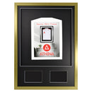 Vivarti DIY 3D Mounted + Double Aperture Sports Shirt Display Gold Frame-45