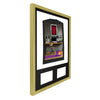 Vivarti DIY 3D Mounted + Double Aperture Sports Shirt Display Gold Frame