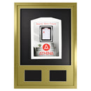 Vivarti DIY 3D Mounted + Double Aperture Sports Shirt Display Gold  Frame with Colour Mounts-82