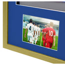 Vivarti DIY 3D Mounted + Double Aperture Sports Shirt Display Gold  Frame with Colour Mounts-108