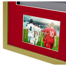 Vivarti DIY 3D Mounted + Double Aperture Sports Shirt Display Gold  Frame with Colour Mounts-110