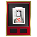 Vivarti DIY 3D Mounted + Double Aperture Sports Shirt Display Gold  Frame with Colour Mounts-86