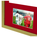Vivarti DIY 3D Mounted + Double Aperture Sports Shirt Display Gold  Frame with Colour Mounts-111