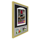 Vivarti DIY 3D Mounted + Double Aperture Sports Shirt Display Gold  Frame with Colour Mounts-128
