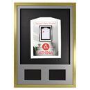 Vivarti DIY 3D Mounted + Double Aperture Sports Shirt Display Gold  Frame with Colour Mounts-80