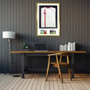 Vivarti DIY 3D Mounted + Double Aperture Sports Shirt Display Gold Frame-35