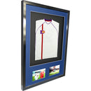 Vivarti DIY 3D Mounted + Double Aperture Sports Shirt Display Gloss Black Frame with Colour Mounts-29