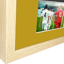 Vivarti DIY 3D Mounted + Double Aperture Sports Shirt Display Oak Frame with Colour Mounts-58
