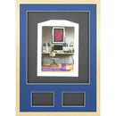 Vivarti DIY 3D Mounted + Double Aperture Sports Shirt Display Oak Frame with Colour Mounts-42