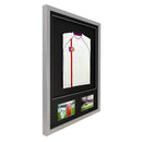 Vivarti DIY 3D Mounted + Double Aperture Sports Shirt Display Silver Frame-13