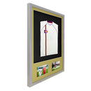 Vivarti DIY 3D Mounted + Double Aperture Sports Shirt Display Silver Frame with Colour Mounts-43