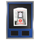 Vivarti DIY 3D Mounted + Double Aperture Sports Shirt Display Silver Frame with Colour Mounts-93