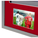 Vivarti DIY 3D Mounted + Double Aperture Sports Shirt Display Silver Frame with Colour Mounts-143