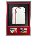 Vivarti DIY 3D Mounted + Double Aperture Sports Shirt Display Silver Frame with Colour Mounts-23