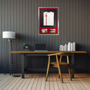 Vivarti DIY 3D Mounted + Double Aperture Sports Shirt Display Silver Frame with Colour Mounts-71