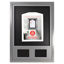 Vivarti DIY 3D Mounted + Double Aperture Sports Shirt Display Silver Frame with Colour Mounts-89