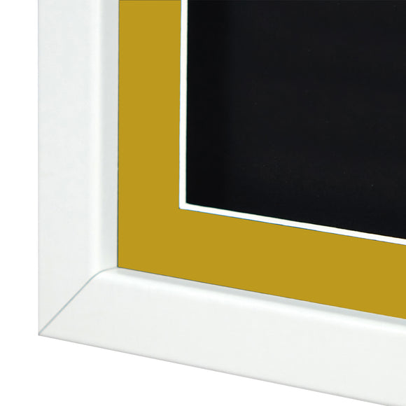 Vivarti DIY 3D Mounted + Double Aperture Sports Shirt Display White  Frame with Colour Mounts