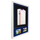 Vivarti DIY 3D Mounted + Double Aperture Sports Shirt Display White  Frame with Colour Mounts-29