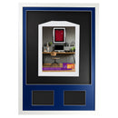 Vivarti DIY 3D Mounted + Double Aperture Sports Shirt Display White  Frame with Colour Mounts-31