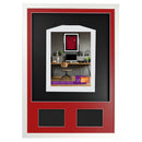 Vivarti DIY 3D Mounted + Double Aperture Sports Shirt Display White  Frame with Colour Mounts-36