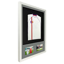 Vivarti DIY 3D Mounted + Double Aperture Sports Shirt Display Gloss White with Colour Mounts-24