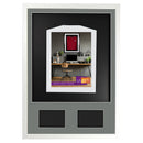 Vivarti DIY 3D Mounted + Double Aperture Sports Shirt Display White  Frame with Colour Mounts-26