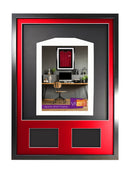 Vivarti DIY 3D Mounted + Double Aperture Sports Shirt Display Black Frame with Colour Mounts-34