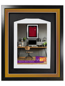 Vivarti DIY 3D Mounted Sports Shirt Display Black Frame with Colour Mounts-46