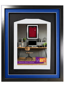 Vivarti DIY 3D Mounted Sports Shirt Display Black Frame with Colour Mounts-31