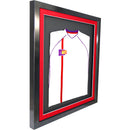 Vivarti DIY 3D Mounted Sports Shirt Display Gloss Black Frame with Colour Mounts-34