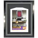Vivarti DIY 3D Mounted Sports Shirt Display Gloss Black Frame with Colour Mounts-26
