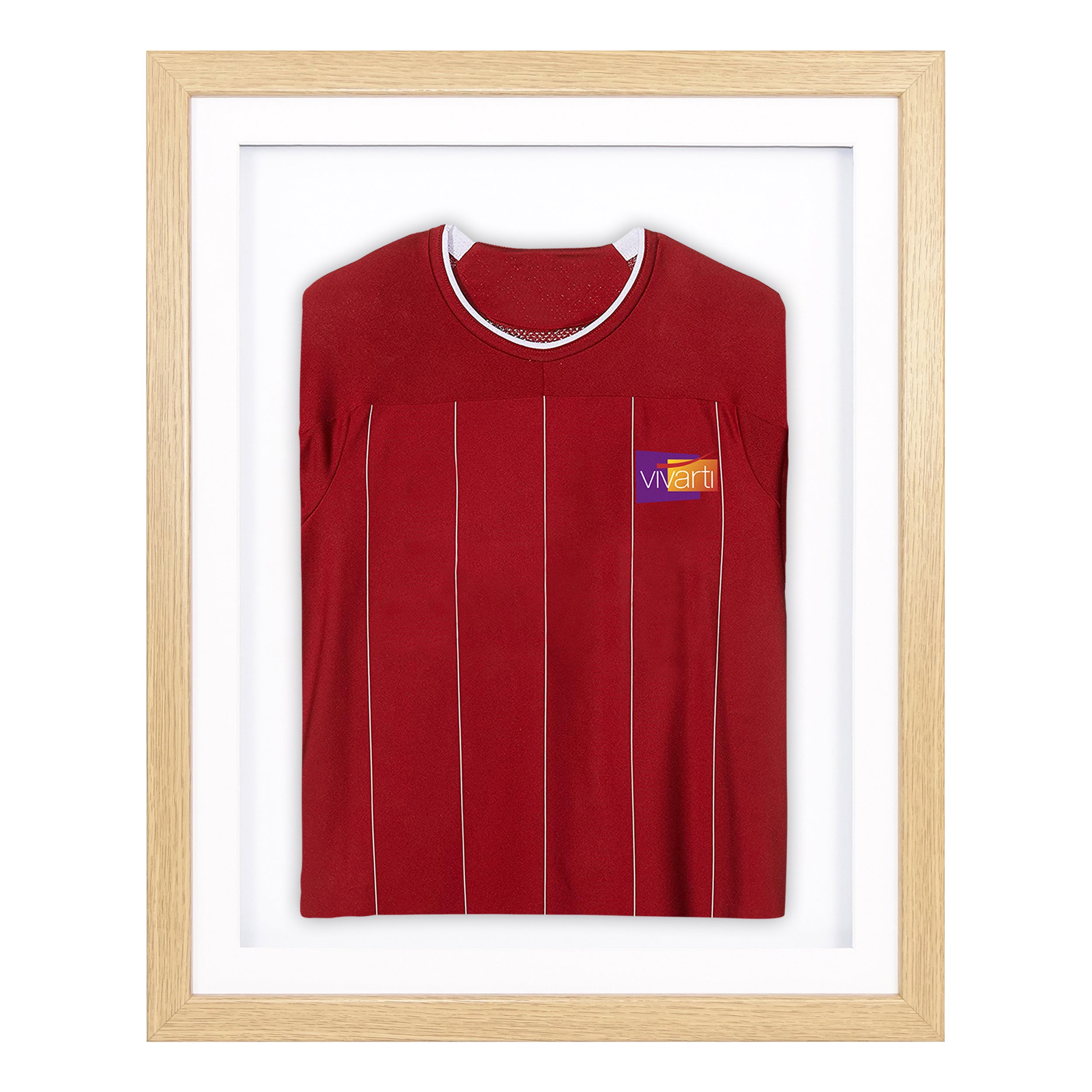 Vivarti DIY Sports Shirt Display 3D Oak Frame