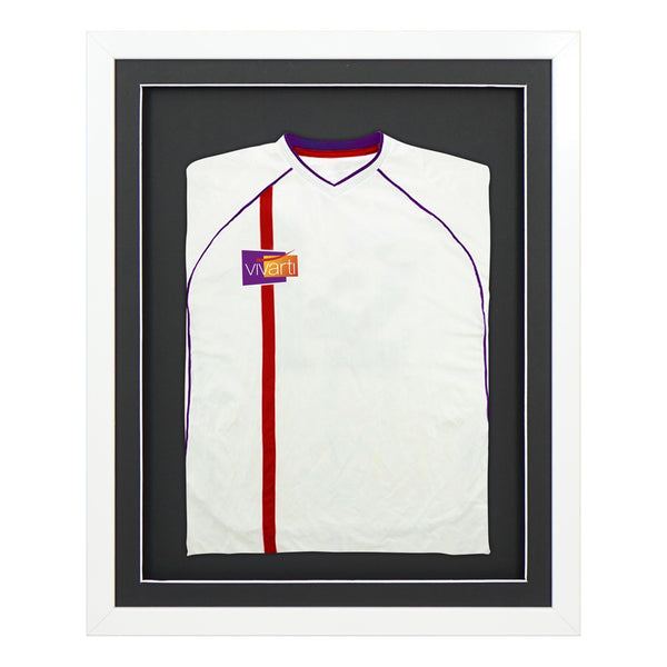 Vivarti DIY Sports Shirt Display 3D Gloss White Frame