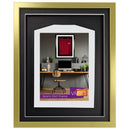 Vivarti DIY 3D Mounted Sports Shirt Display Gold Frame-37