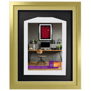 Vivarti DIY 3D Mounted Sports Shirt Display Gold  Frame with Colour Mounts-91