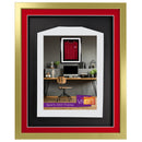 Vivarti DIY 3D Mounted Sports Shirt Display Gold  Frame with Colour Mounts-95