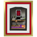 Vivarti DIY 3D Mounted Sports Shirt Display Gold  Frame with Colour Mounts-96